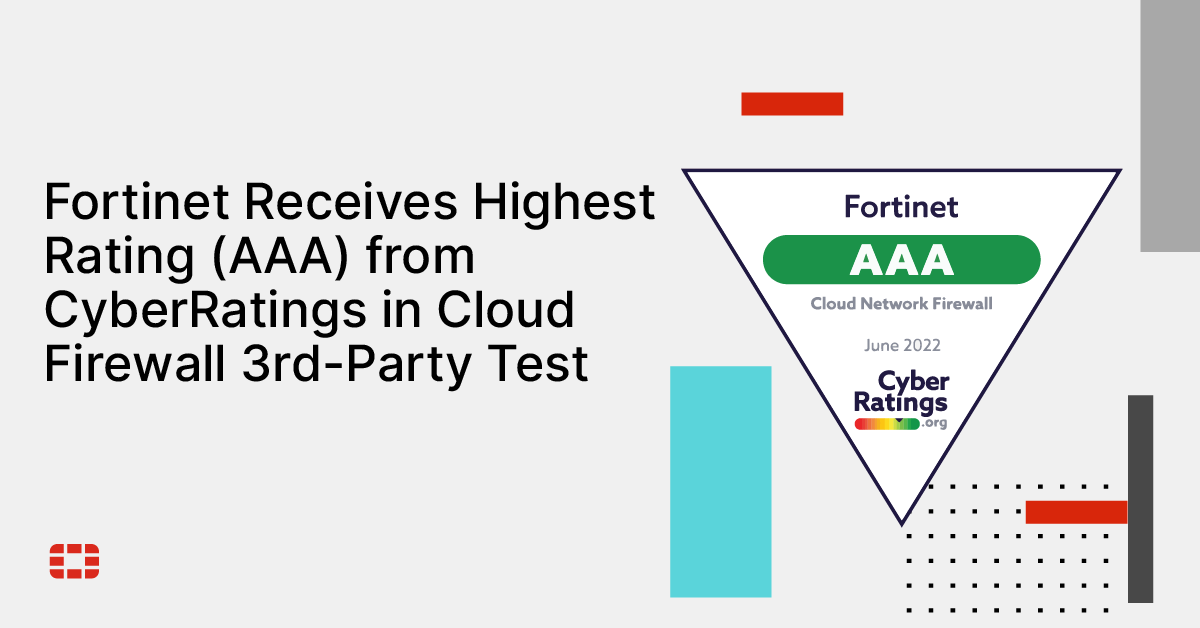 FORTIGATE ĐẠT ĐƯỢC ĐIỂM GẦN NHƯ HOÀN HẢO TỪ CYBERRATINGS.ORG